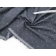 Destock 1.75m tissu coton sergé plumetis doux gris largeur 143cm 