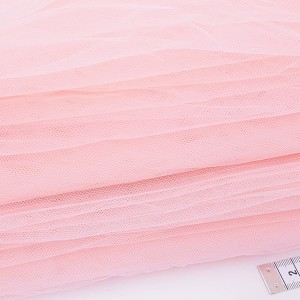 Déstock 3m tissu tulle élastique fin souple rose largeur 170cm léger défaut