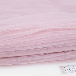 Déstock 1.8m tissu tulle élastique extra fin doux rose poudré largeur 180cm