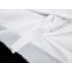 Déstock 3.1m tissu voile de coton extra doux blanc largeur 123cm 