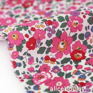 Tissu liberty tana lawn betsy rose fuchsia 0.73 m