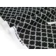 Déstock 2m tissu américain toile coton souple géométrique noir largeur 110cm