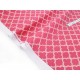 Déstock 2m tissu américain toile coton souple géométrique rose largeur 110cm