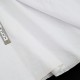 Destock 1.7m tissu jersey 100% lin fin lisse dense blanc largeur 132cm