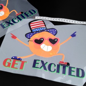 Destock Transfert textile thermocollant get Excited taille 21x25cm
