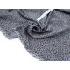 Destock 3m tissu japonais batiste coton soyeux fleuri  gris largeur 148cm