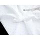 Destock 2.1m tissu batiste coton soyeux étoile argentée fond blanc largeur 149cm