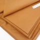 Déstock 2.8m tissu popeline de lin et coton soyeux caramel largeur 148cm 