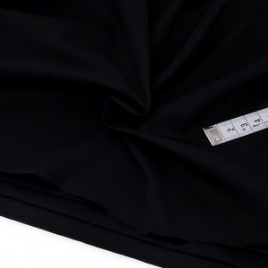 Destock 2.6m tissu doublure polyester extra-doux soyeux fluide noir largeur 153cm