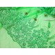 Destock 0.78m tissu dentelle broderie haute couture tulle brodé sequin perle strasse largeur 136cm