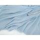Destock 1.4m tissu crêpe de cupro extra-doux fluide bleu pâle largeur 150cm