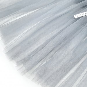 Destock 4.5m tissu tulle extra fin souple gris largeur 150cm