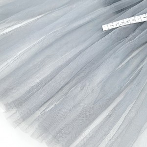 Destock 3m tissu tulle extra fin souple gris largeur 150cm