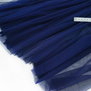 Destock 3m tissu tulle fin souple bleu largeur 170cm