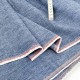 Déstock 3.2m tissu chambray lin tissé teint extensible gris largeur 125cm