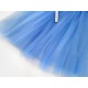 Destock 3.2m tissu tulle fin souple bleu largeur 150cm