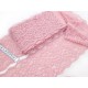 Déstock 7.9m dentelle élastique japonais lingerie haute couture rose largeur 11.6cm