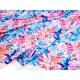 Destock 2.2m tissu satin polyester imitation soie extra doux fluide imprimé fleuri largeur 155cm