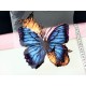 Destock transfert textile thermocollant applique papillon flamme taille 20x22cm