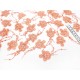 Destock 20 appliques dentelle guipure fine satiné haute couture rose caramel taille 2.8*11cm