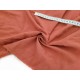 Destock 3m tissu crêpe de coton doux rouille largeur 146cm