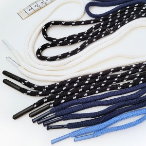 Destock 6 cordons de serrage coton pour sweat à capuche pantalon avec extrémités longueur 90-130cm