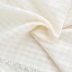 Destock 1.58m tissu lin viscose extra doux fluide carreaux vichy tissés largeur 150cm