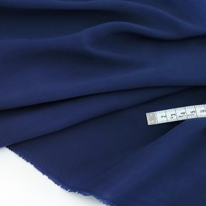 Déstock 2m tissu lyocell soyeux fluide extra-doux bleu marine largeur 145cm 