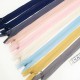 Destock lot 9 fermetures glissière zip invisible longueur 29-34cm