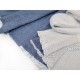 Destock 1.5m tissu tissu jersey sweat coton épais extra doux gris chiné largeur 175cm 