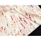 Destock 0.47m tissu percale coton souple fleuri fond écru argeur 160cm