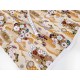 Destock 0.5m tissu japonais popeline coton soyeux motif fleuri largeur 115cm