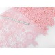 Destock lot 2.2m dentelle guipure polyester souple rose largeur 40cm