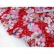 Destock 1m tissu japonais coton motif traditionnel fleuri largeur 149cm