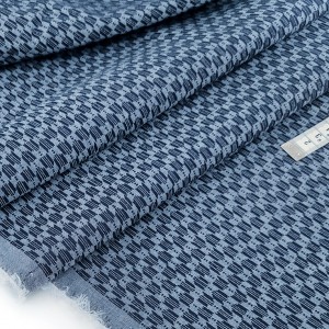 Destock 1.55m tissu japonais jacquard lin coton motif traditionnel largeur 149cm