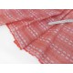 Destock 1.5m tissu jacquard coton doux motif fleuri rose largeur 150cm