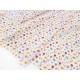 Destock 1.55m tissu batiste coton soyeux motif fleuri largeur 150cm