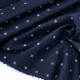 Destock 2.08m tissu japonais satin coton soyeux doux marine motif fleuri largeur 113cm