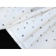 Destock 1.4m tissu percale coton soyeux motif ancre marine et gouvernail largeur 148cm