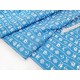 Destock 1.56m tissu américain coton patchwork pirate fond bleu largeur 112cm