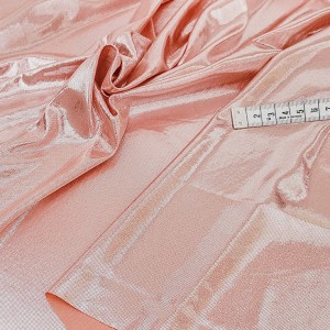 Destock 2m tissu jersey polyester rose brillant soyeux fluide largeur 150cm