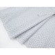 Destock 2m tissu percale coton doux gris motif pois blanc largeur 160cm