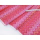 Destock 1m tissu américain coton patchwork chevron rose largeur 115cm