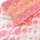 Déstock 5.6m dentelle élastique japonais haute couture satinée tricolore largeur 16.5cm
