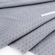 Destock 2.4m tissu velours milleraies coton doux étoile asanoha gris largeur 148cm