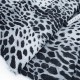 Destock 2m tissu popeline coton soyeux léopard gris largeur 125cm