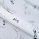 Destock 0.6m tissu japonais coton doux motif libellule largeur 140cm