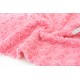 Destock 1m tissu fausse fourrure doudou peluche extra doux motif fleur rose largeur 165cm 
