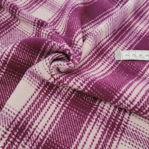 Déstock 0.48m tissu velours lainage polyester doux carreaux largeur 150cm