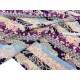 Destock 0.99m tissu japonais chirimen polyester fluide motif traditionnel fleuri largeur 112cm